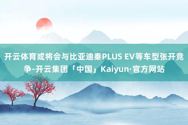 开云体育或将会与比亚迪秦PLUS EV等车型张开竞争-开云集团「中国」Kaiyun·官方网站