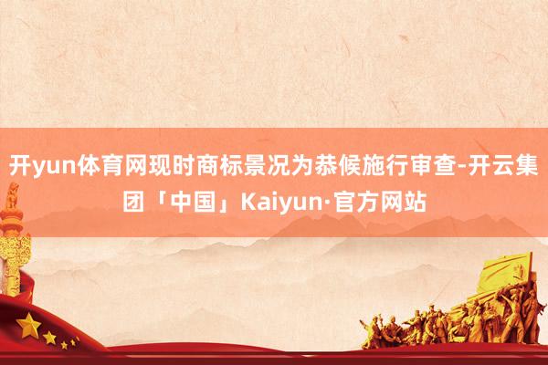 开yun体育网现时商标景况为恭候施行审查-开云集团「中国」Kaiyun·官方网站