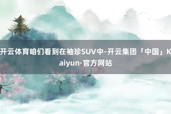 开云体育咱们看到在袖珍SUV中-开云集团「中国」Kaiyun·官方网站