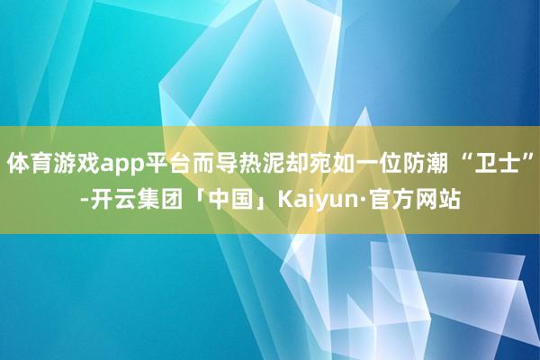 体育游戏app平台而导热泥却宛如一位防潮 “卫士”-开云集团「中国」Kaiyun·官方网站